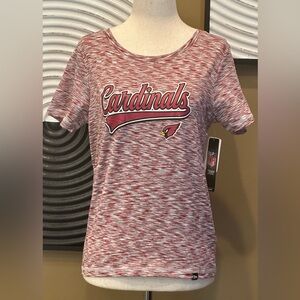 Women’s Arizona Cardinals New Era SS T-Shirt w Glittery Logo~NWT~Small~$37